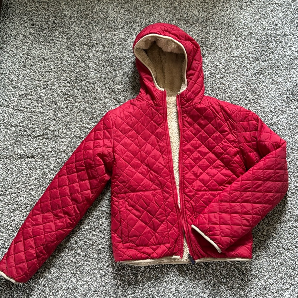 ZYIA Red Reversible Hooded Jacket